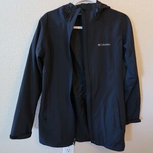 Columbia Women's Longline Weather Resistant Zip Up Jacket Black